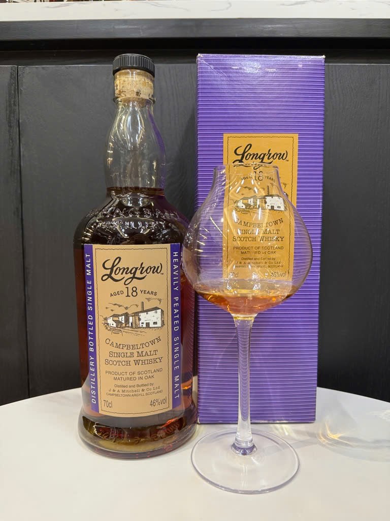 Client photo: Longrow 18 years; bottle view.