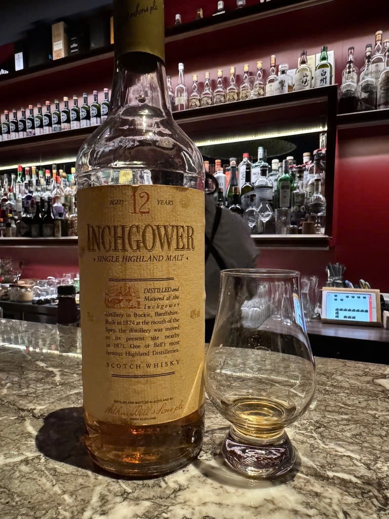 Client photo: Inchgower 12 years; bottle view.