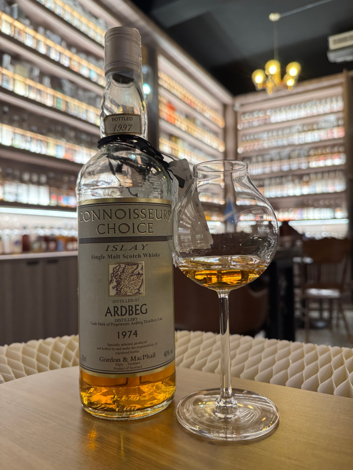 Gordon & Macphail Ardbeg 1974 1997 40% — bottle label