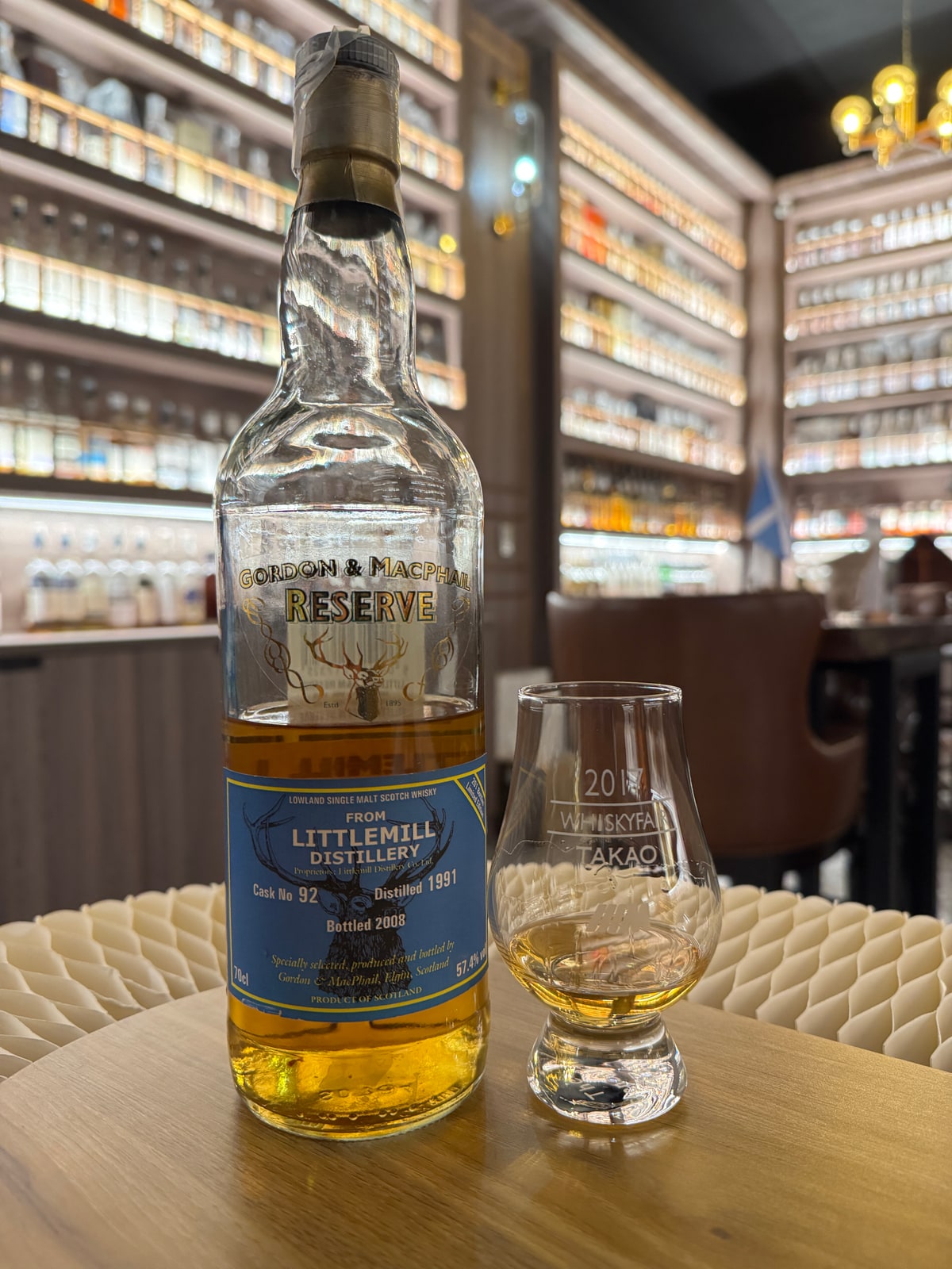 Gordon & Macphail Reserve Littlemill 1991 2008 57,4% Cask 92 — bottle label