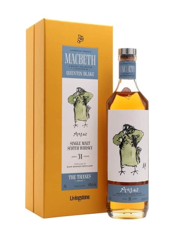 Ảnh minh họa · Ảnh minh họa chai: Glen Garioch Macbeth Angus The Thanes Livingstone. Đại diện cho dòng sản phẩm trong bài đánh giá; ảnh chưa xác minh đúng phiên bản được đánh giá. Nguồn: Words of Whisky.