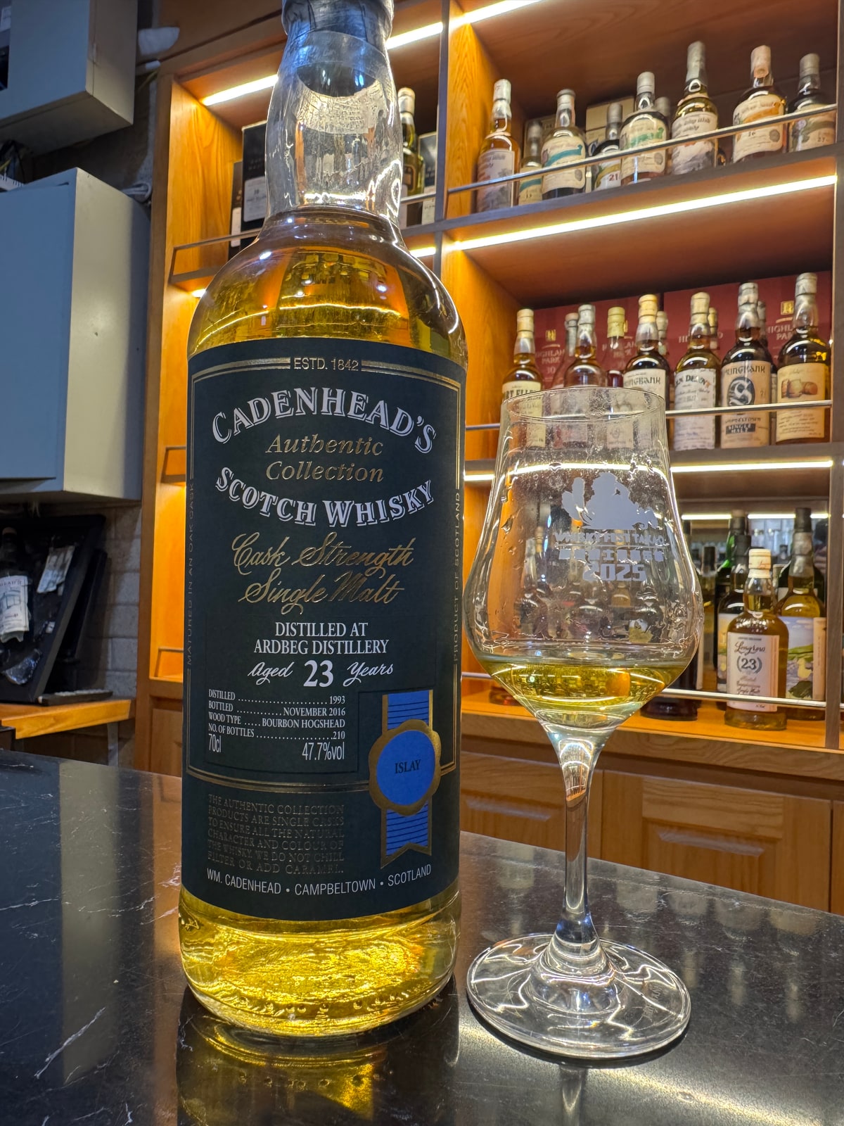 Cadenhead Ardbeg 1993 2016 23 Years Old 47,7% — bottle label