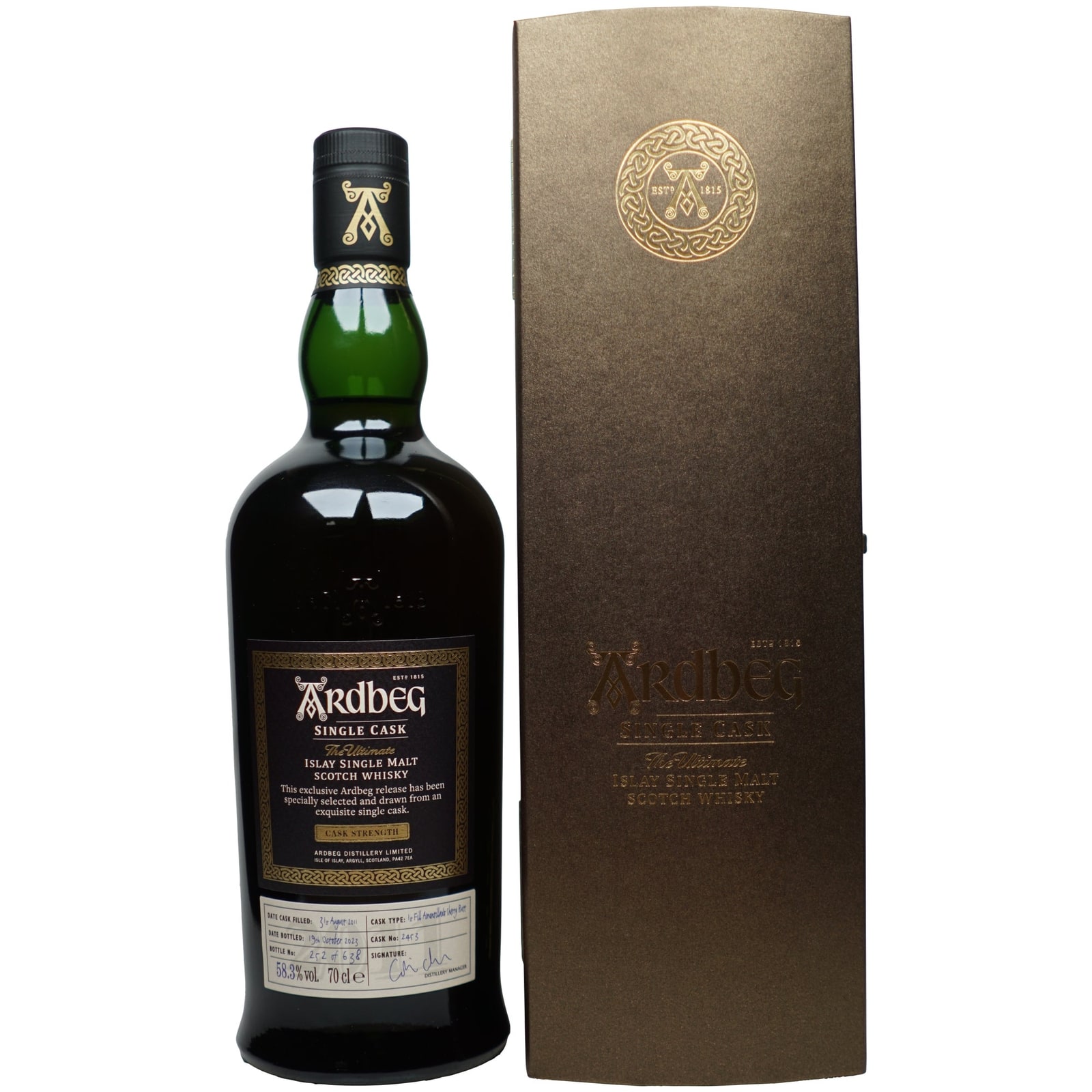 Illustrative image · Illustrative bottle photo: Ardbeg Single Cask. Representative of the reviewed product line; the exact reviewed release is not confirmed by this image. Source: Whisky Agents.