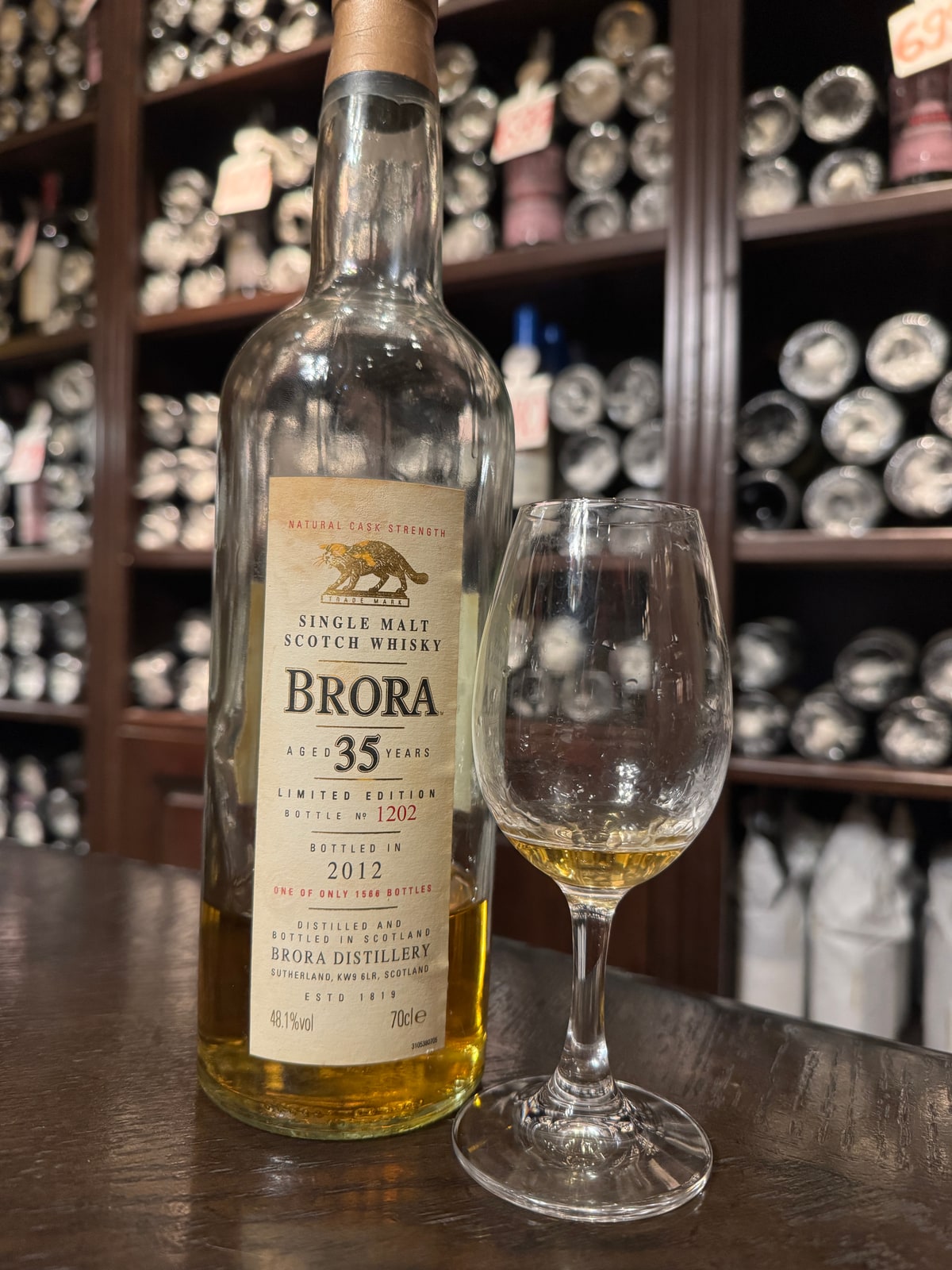 Brora 35 Years Old bottled 2012 48,1% — bottle label