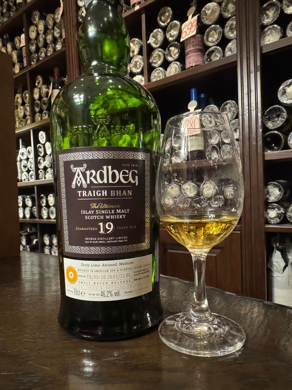Ardbeg Traigh Bhan Batch 3 — bottle label
