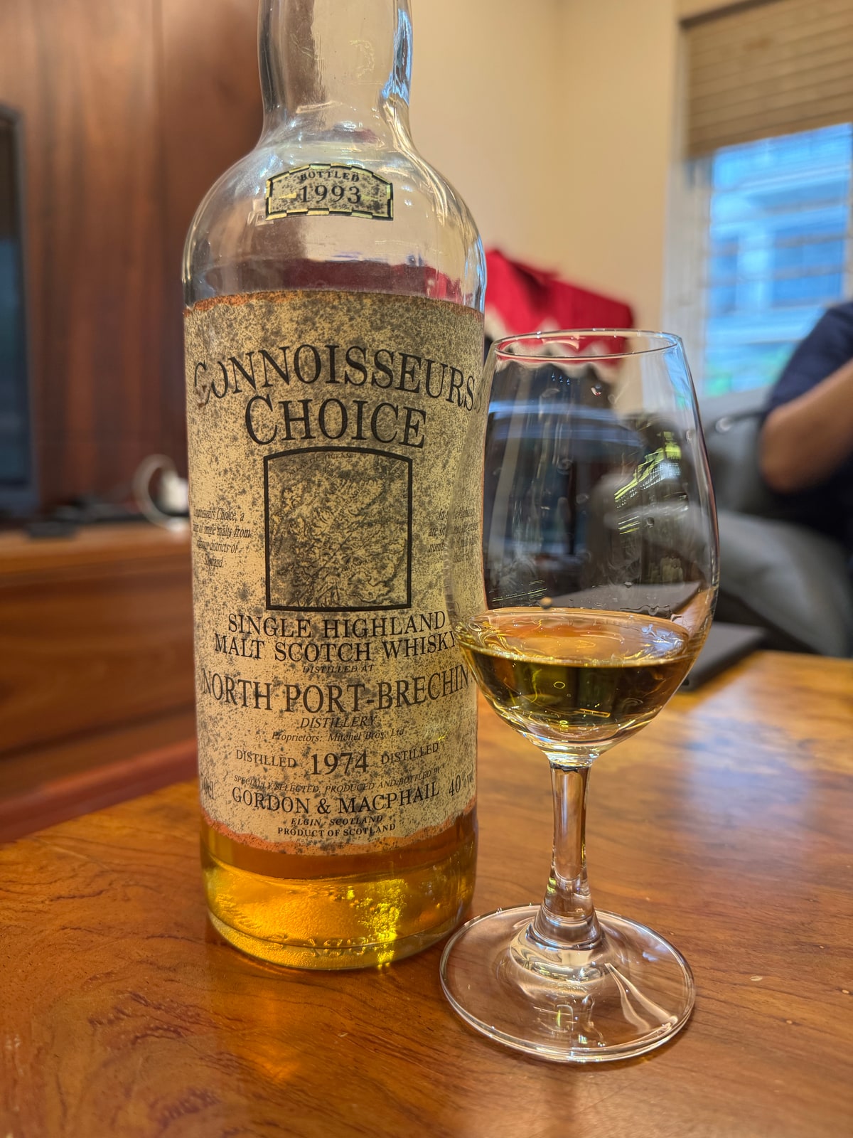Gordon & Macphail North Port Brechin 1974 1993 40% — bottle label