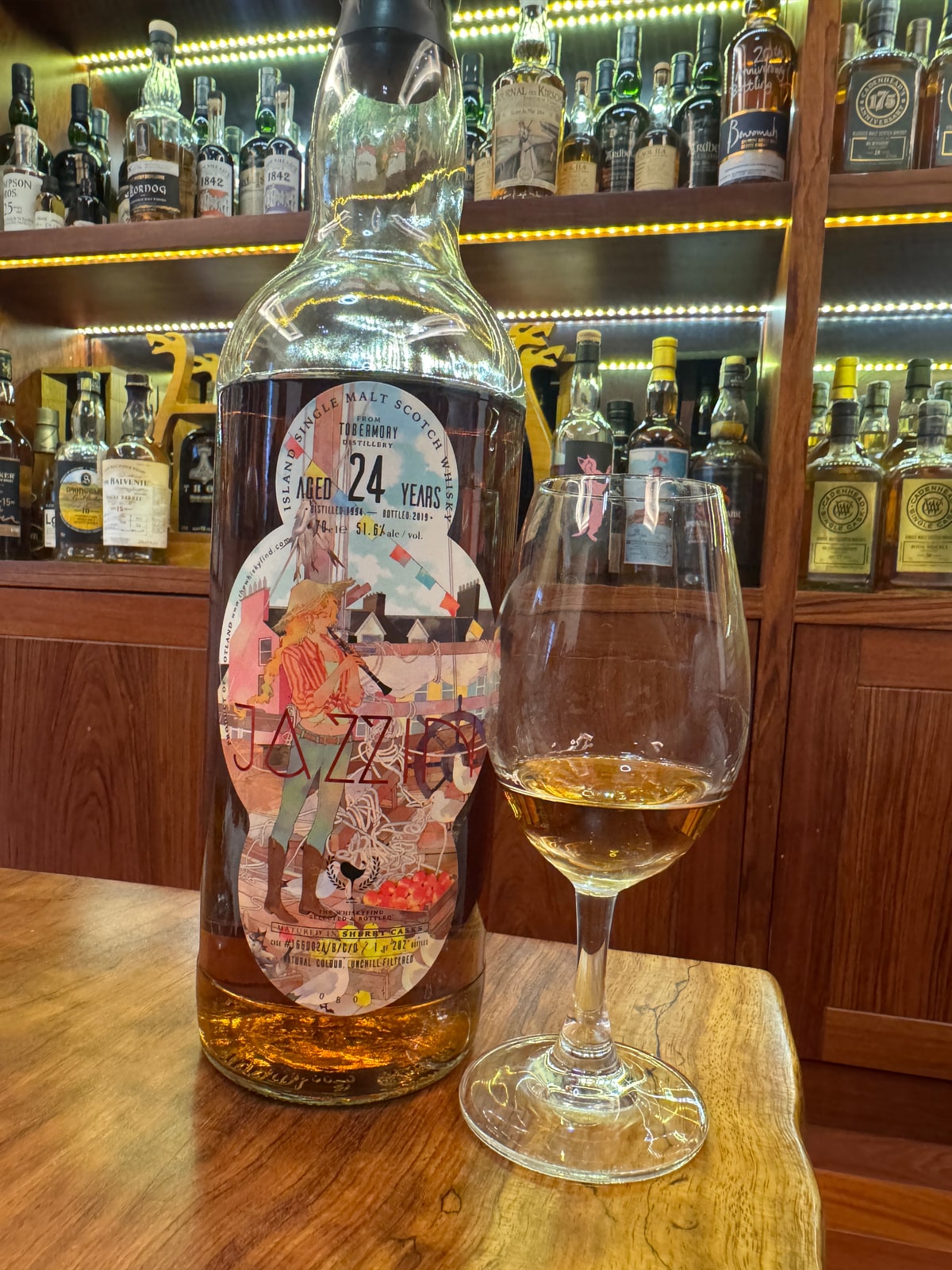 The Whiskyfind Jazzin Tobermory 1994 24 Years Old 51,6% — bottle label