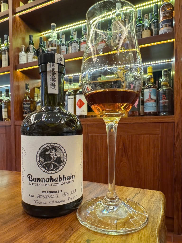 Client photo: Bunnahabhain warehouse bottle; bottle view.