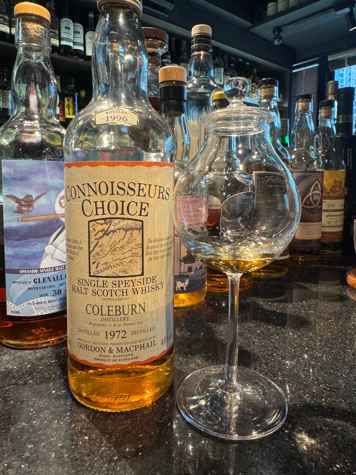 Gordon & Macphail Coleburn 1972 1996 40% — bottle label
