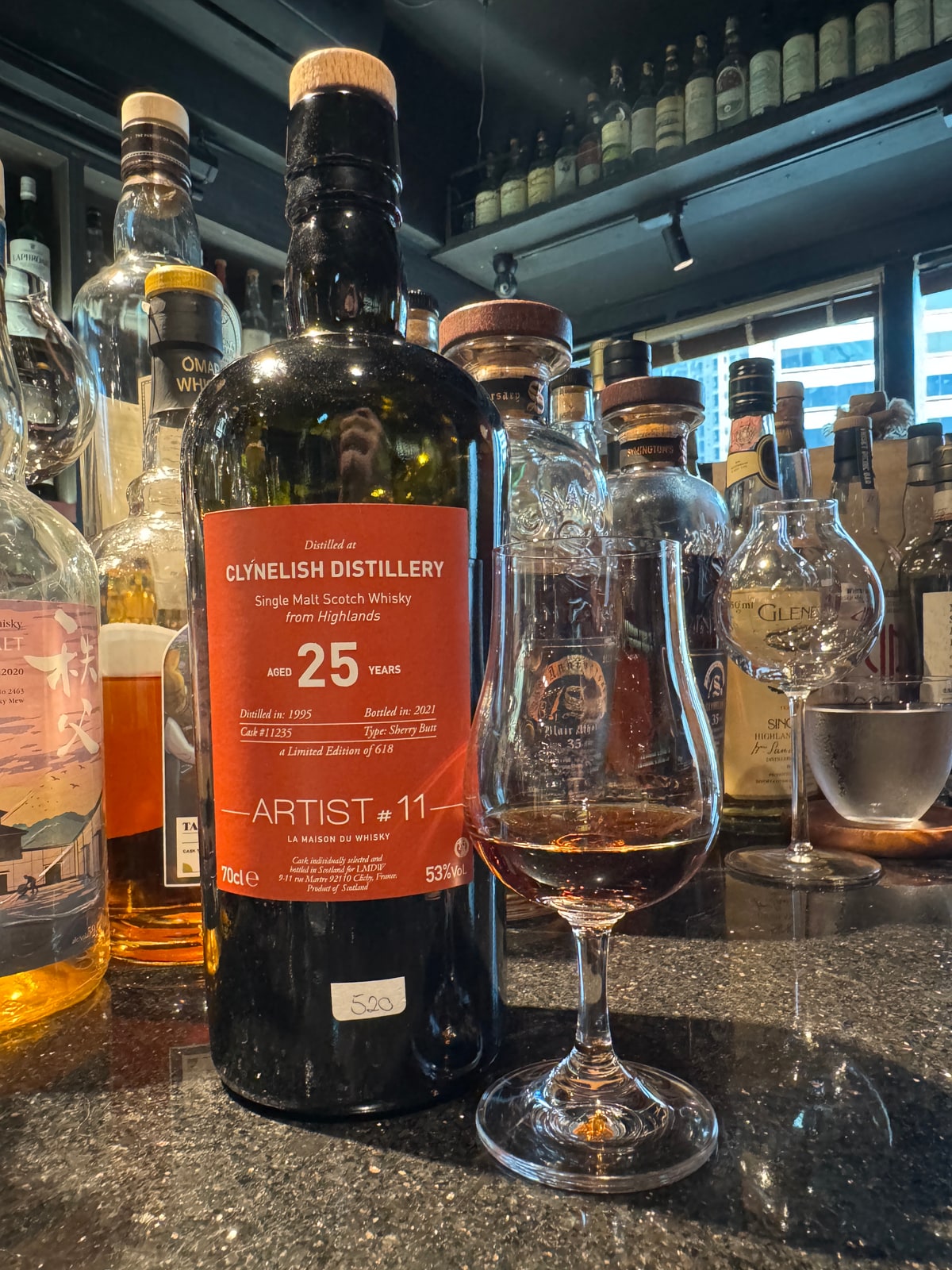 La Maison du Whisky Clynelish 1995 2021 25 Years Old 53% Cask 11235 — bottle label