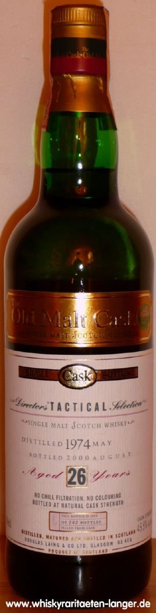 Tactical 1974/2000, 26y; Talisker/45.5% via catalogue. Watermark retained. | Whiskyraritaeten Langer
