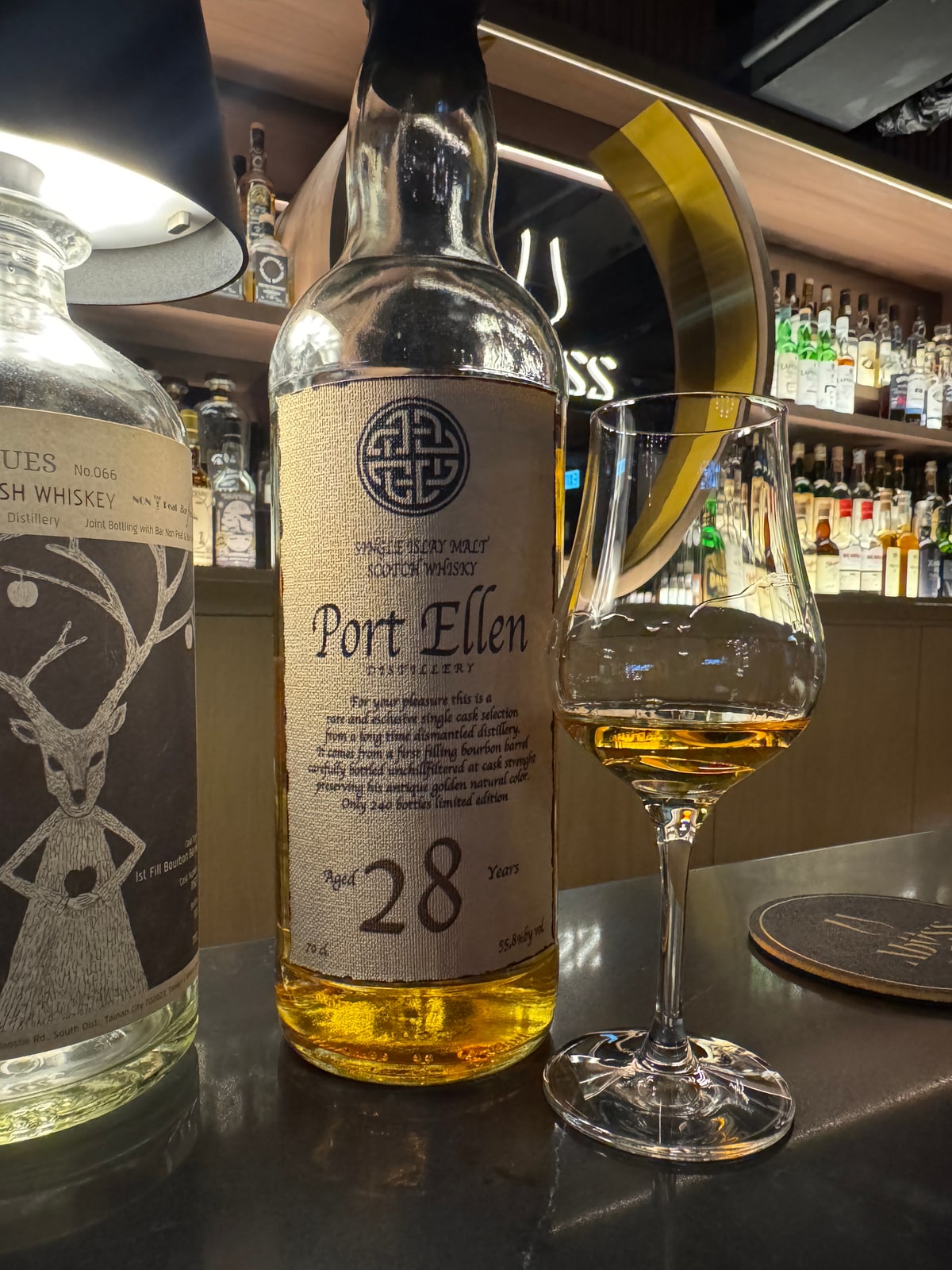 Client-supplied bottle photo of Port Ellen Old Bothwell 28 Years Old 55,8%