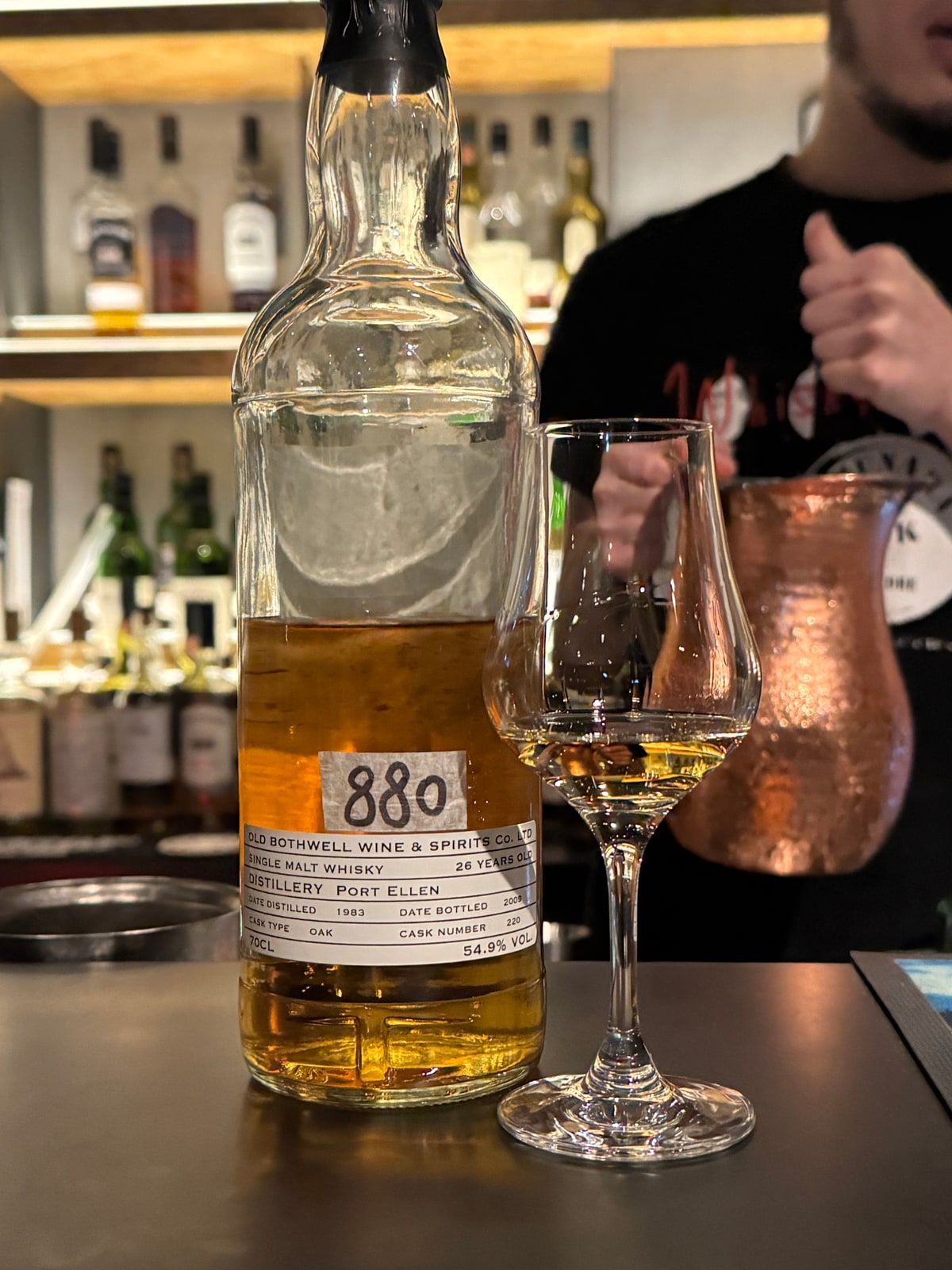 Old Bothwell Port Ellen 1983 2009 26 Years Old 54,9% — bottle label