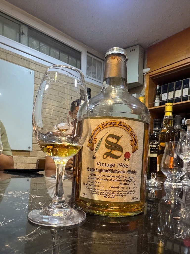 Client photo: Signatory Vintage Lochside 1966; bottle view.