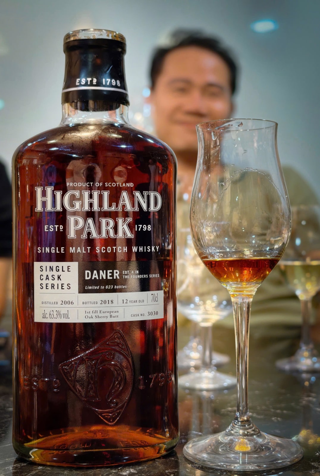 Highland Park 2006 2018 12 Years Old 63,3% Cask 3030 — bottle label