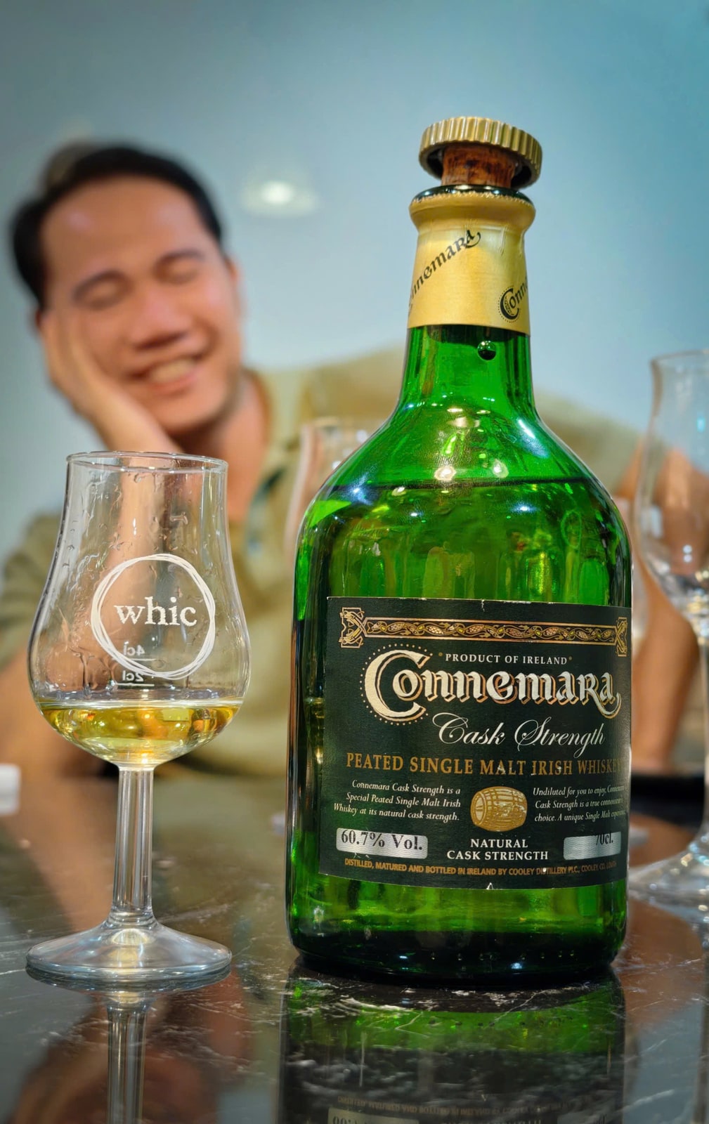 Connemara Cask Strength 60,7% — bottle label