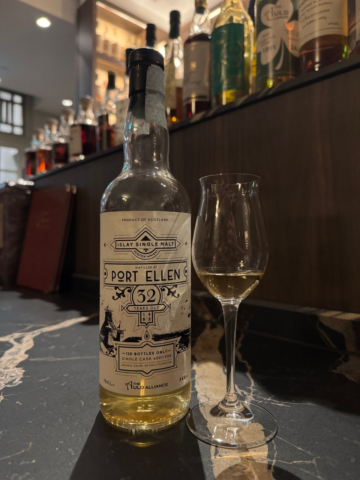 Illustrative image · Illustrative bottle photo: Port Ellen Auld Alliance. Representative of the reviewed product line; the exact reviewed release is not confirmed by this image.