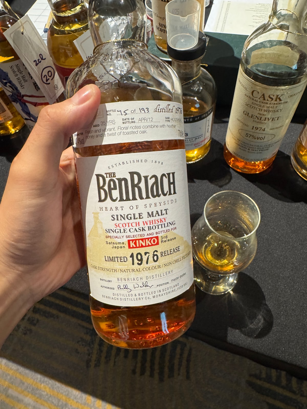 Benriach 1976 2012 35 Years Old 47,4% — bottle label