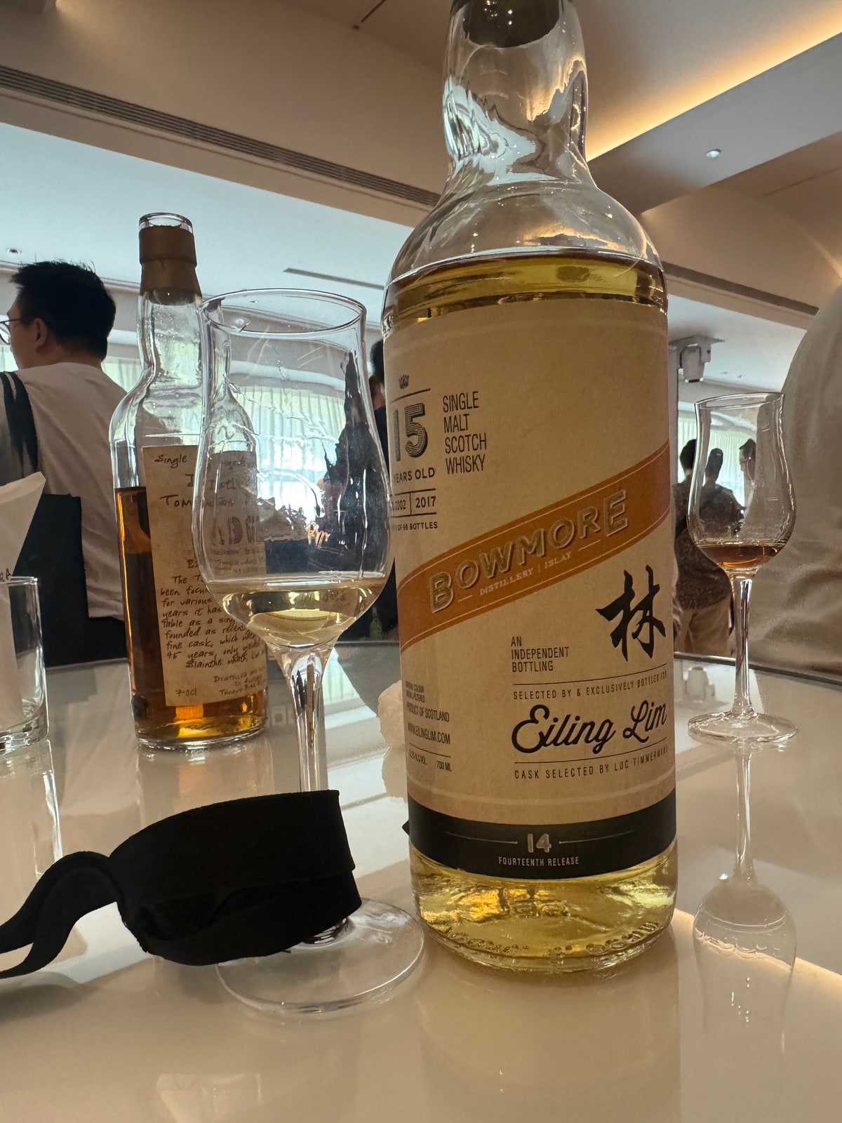 Eiling Lim Bowmore 2002 2017 15 Years Old 52,2% — bottle label