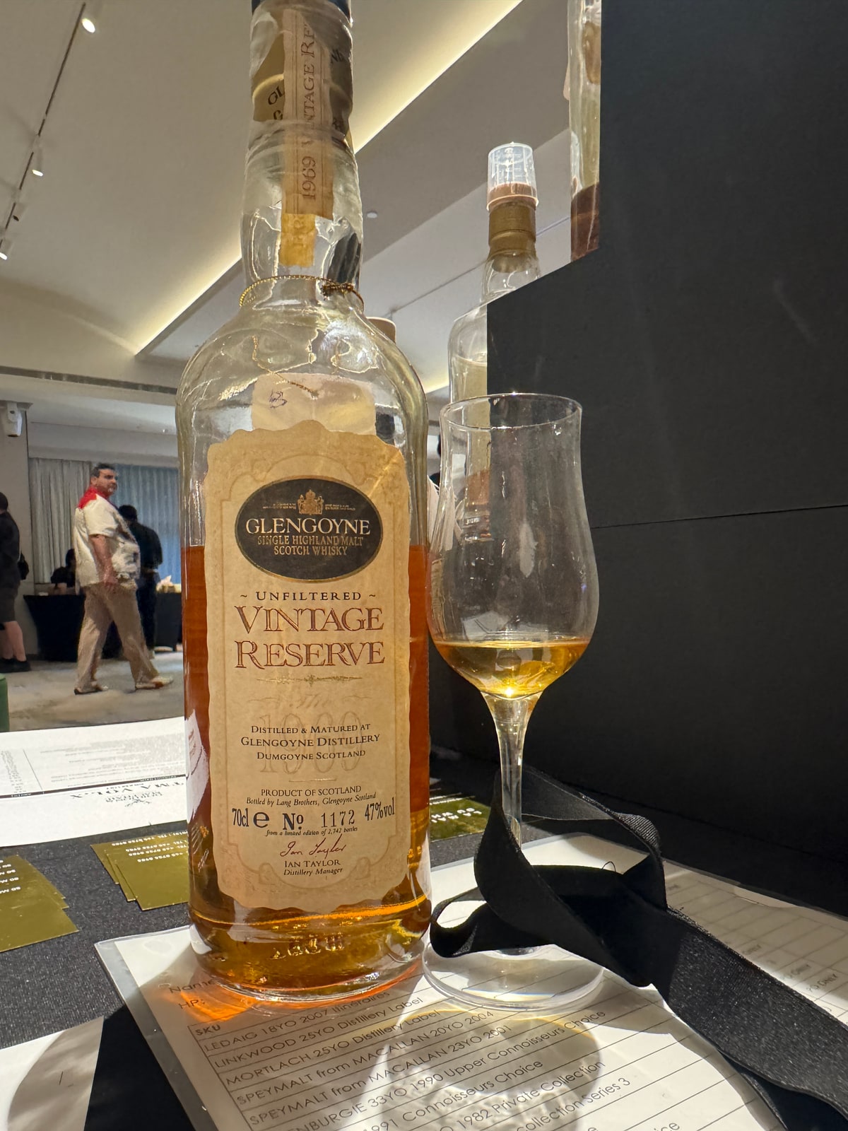 Illustrative image · Illustrative bottle photo: Glengoyne Vintage Reserve unfiltered. Representative of the reviewed product line; the exact reviewed release is not confirmed by this image.