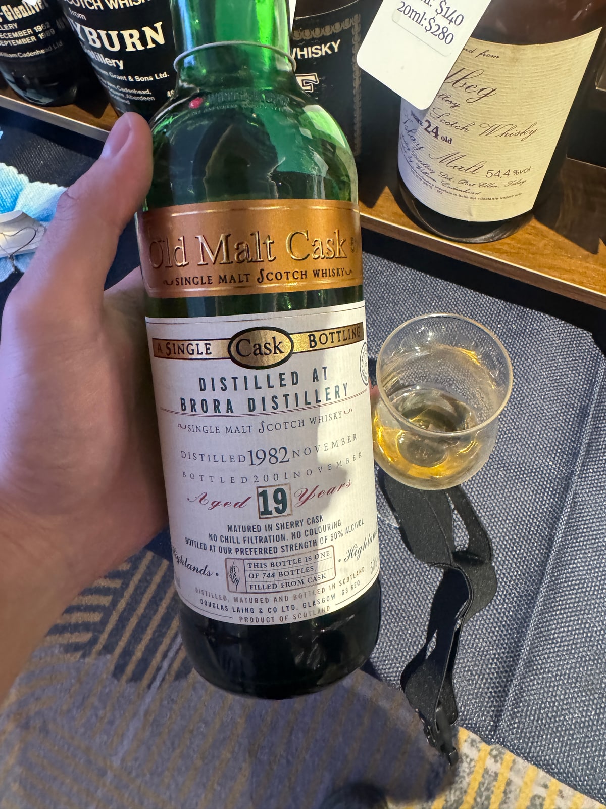 Douglas Laing Old Malt Cask Brora 19 Years Old 1982 2001 50% — bottle label