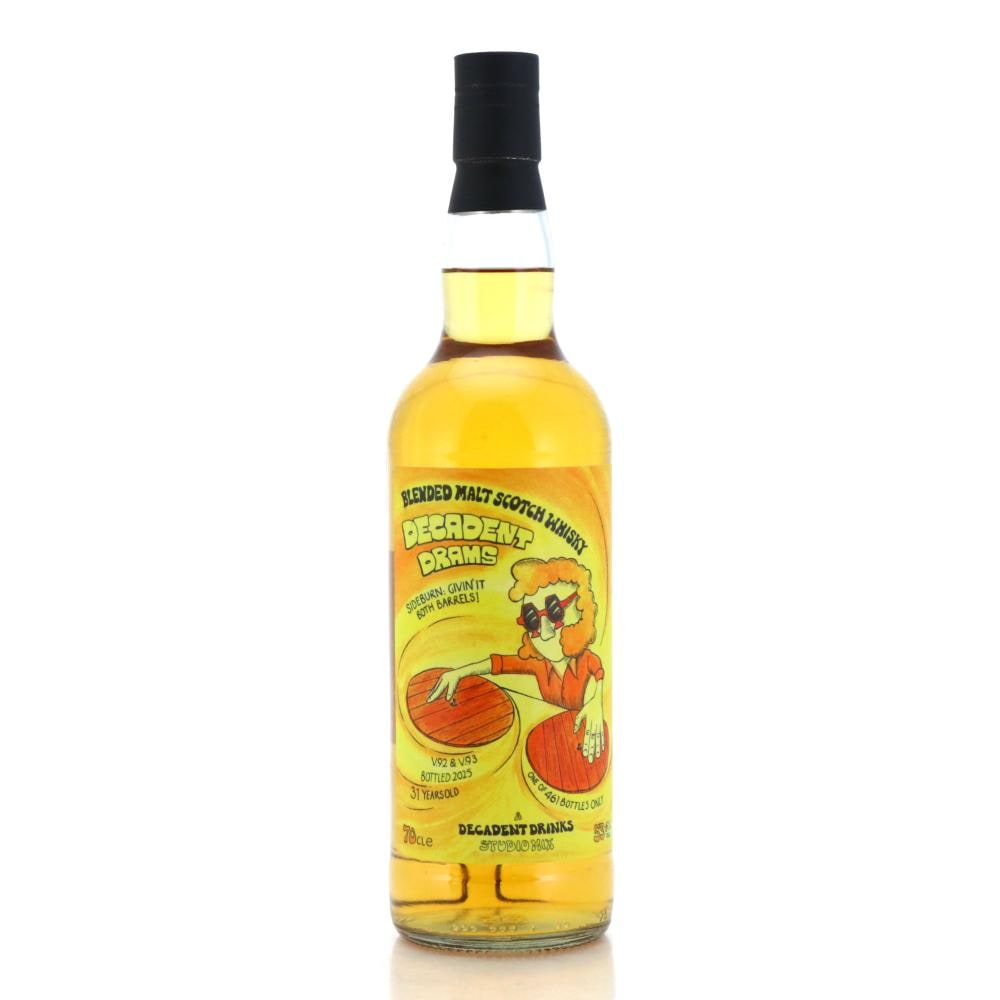 Illustrative image · Illustrative bottle photo: Sideburn Giving It Both Barrels. Representative of the reviewed product line; the exact reviewed release is not confirmed by this image. Source: Decadent Drinks; photographer uncredited.