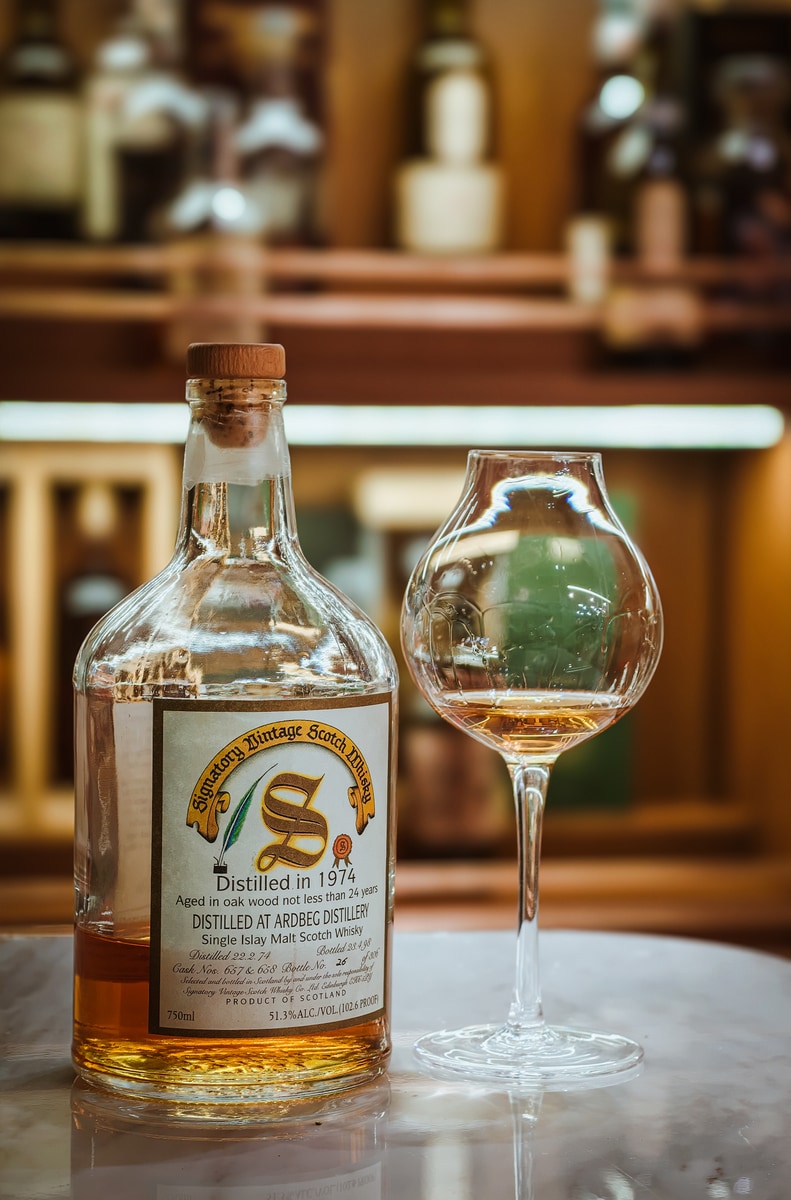 Illustrative image · Illustrative — Client photo: SV Ardbeg 1974/1998, 24/51.3%, c657+658; differs from reviewed c654.