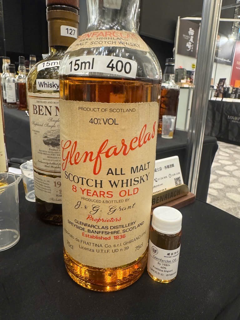 Client photo: Glenfarclas 8 years; bottle view.