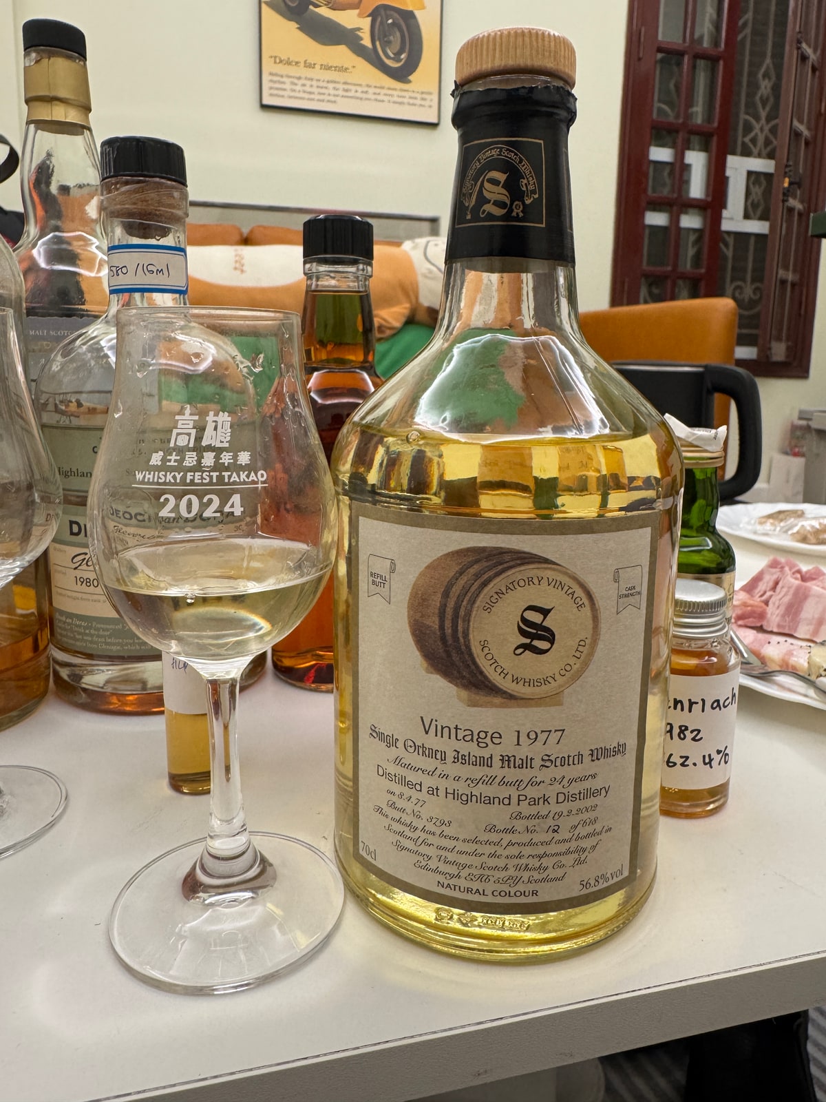 Signatory Vintage Highland Park 1977 2002 24 Years Old 56,8% Cask 3793 — bottle label