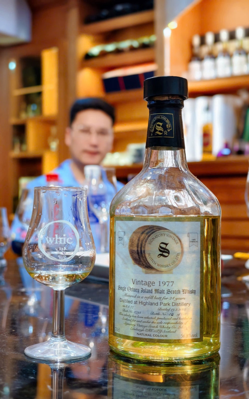 Signatory Vintage Highland Park 1977 2002 24 Years Old 56,8% Cask 3793 — bottle label