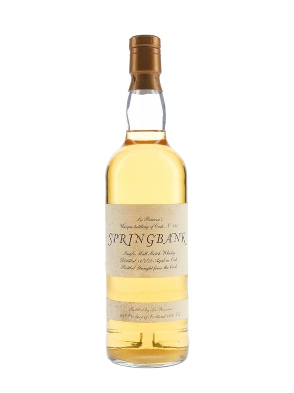 Whisky.Auction: La Réserve Springbank 1972, c141/46%, whole bottle.