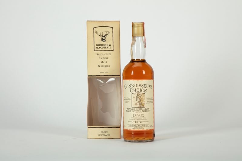 Finarte: G&M Connoisseurs Choice Ledaig 1972 bottle and box.