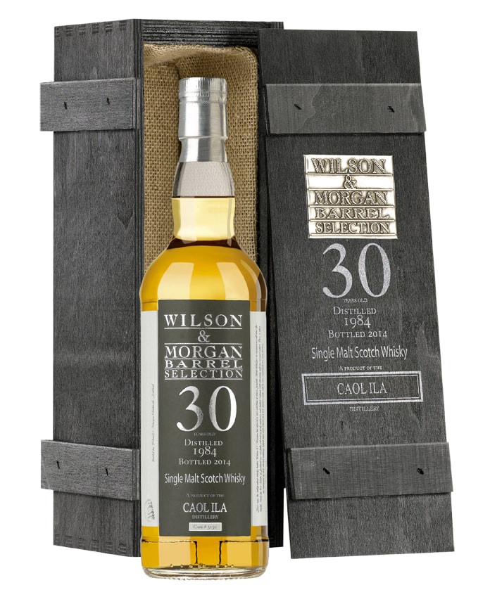 Wilson & Morgan Caol Ila 1984/2014, 30 years. Whole bottle and box. WhiskyFacile