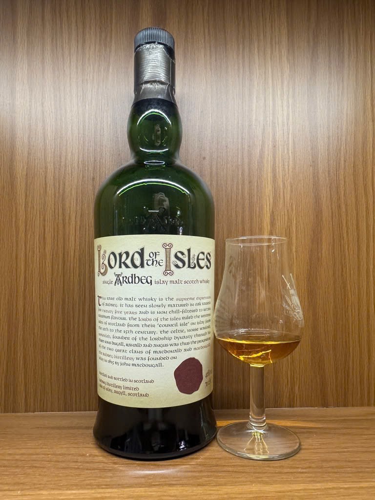 Client photo: Ardbeg Lord of the Isles; bottle view.