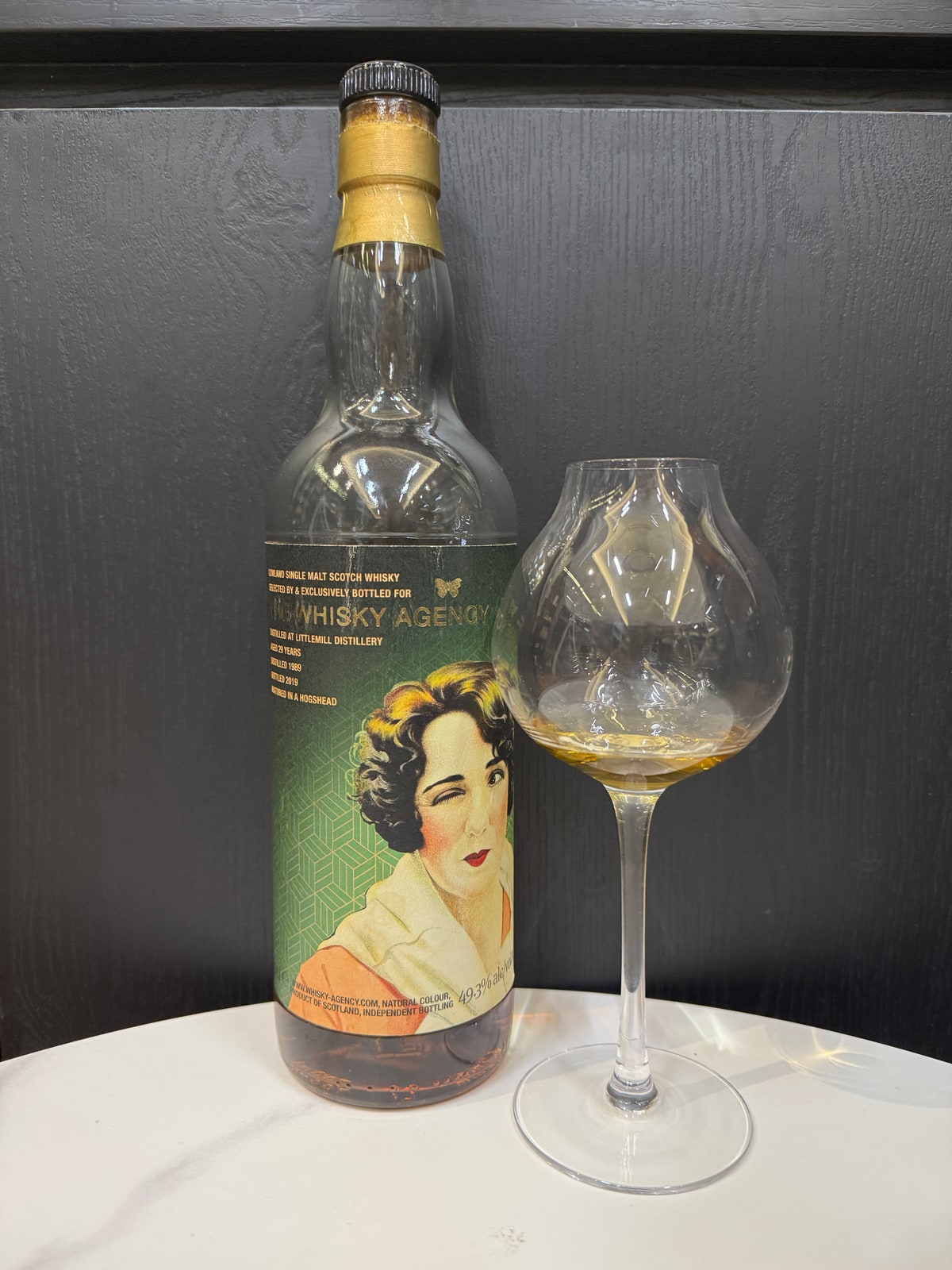 The Whisky Agency Littlemill 1989 2019 29 Years Old 49,3% — bottle label
