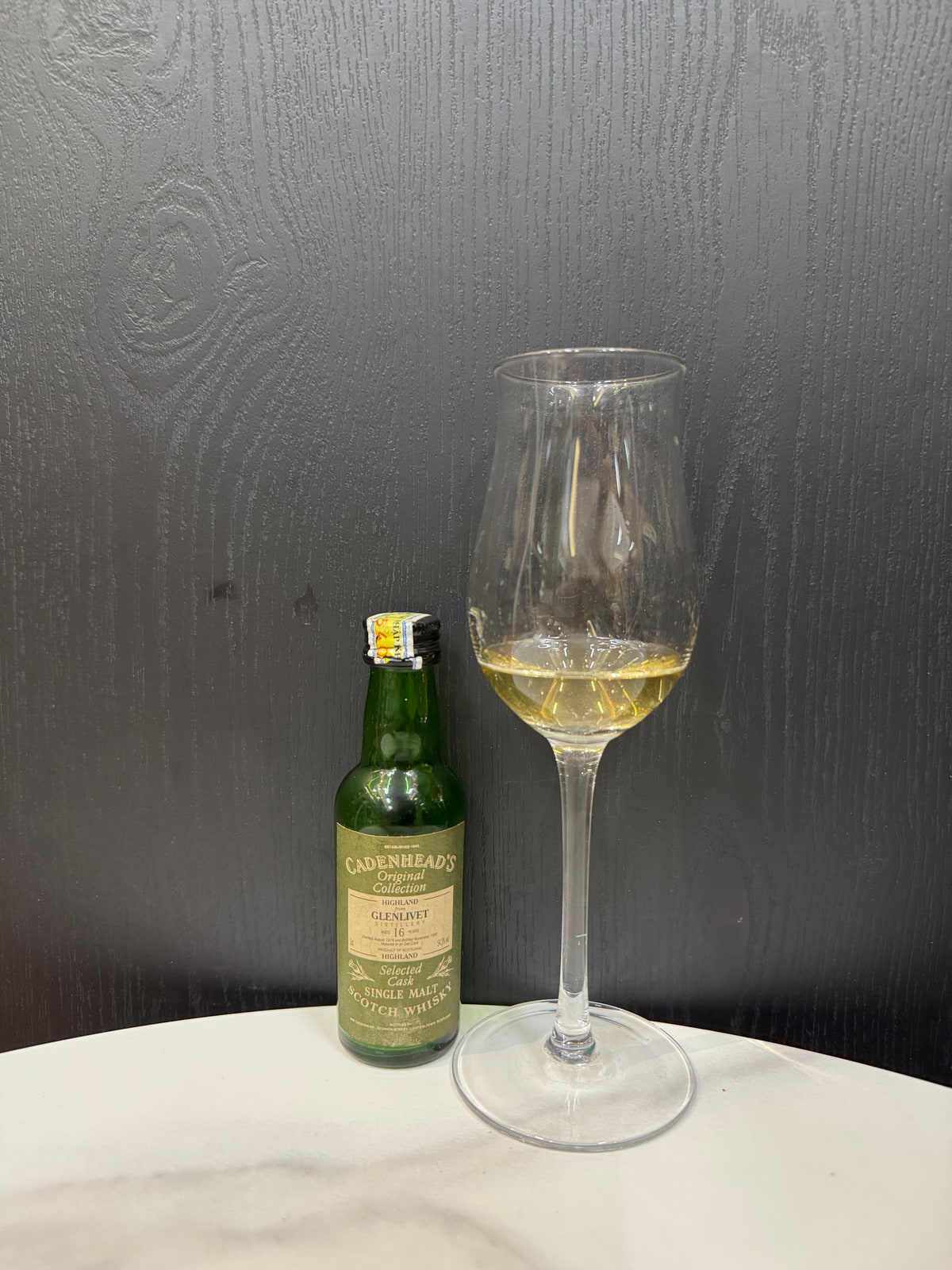 Illustrative image · Illustrative bottle photo: Glenlivet miniature Original Collection. Representative of the reviewed product line; the exact reviewed release is not confirmed by this image. Source: Client-supplied.