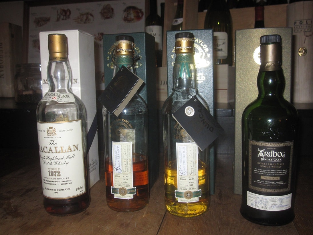 Glen Grant cask 1643 is second from left in Smoke on the Water’s original group photo.