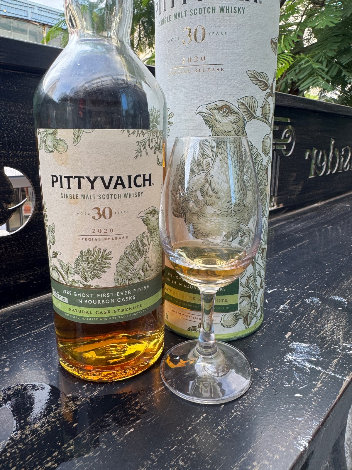 Client-supplied original: Pittyvaich 30, Special Release 2020, with box and glass. Factory label shows 1989; 50.8% is source-linked, not independently legible here. Bottle top is cut off in the original.